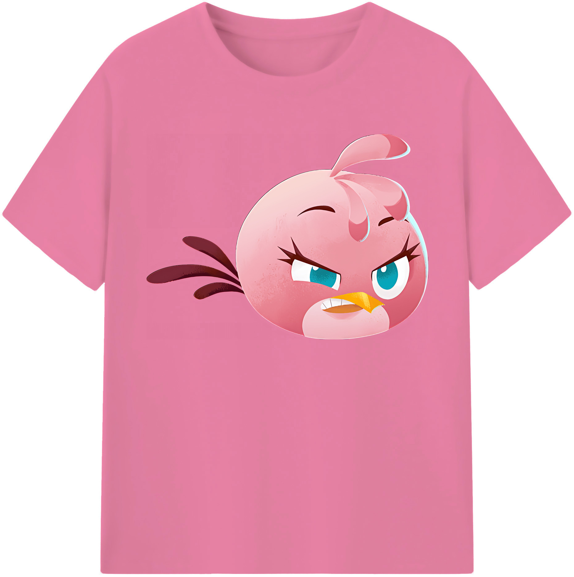 （画像用） Angry Birds アングリーバード 綿100％半袖Tシャツ（フロントプリント）